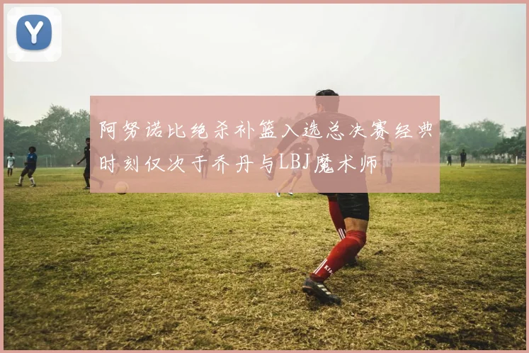 阿努诺比绝杀补篮入选总决赛经典时刻仅次于乔丹与LBJ魔术师
