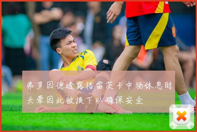 弗罗因德透露格雷茨卡中场休息时头晕因此被换下以确保安全
